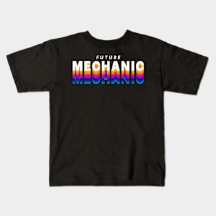 future mechanic in gradient color Kids T-Shirt